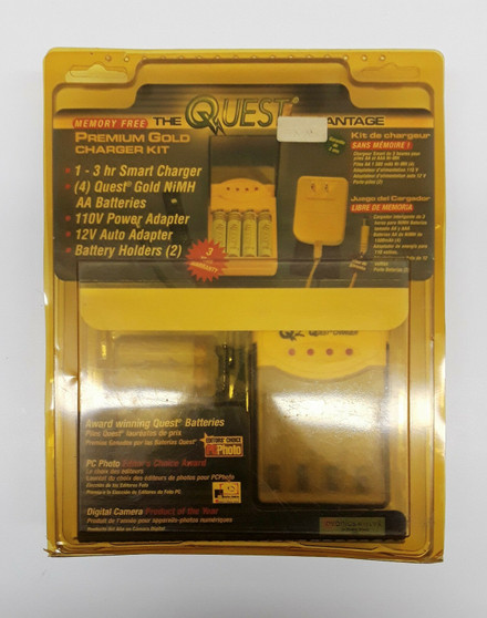 The Quest Gold Advantage Premium Camera Battery Charger Kit (BRAND NEW!)