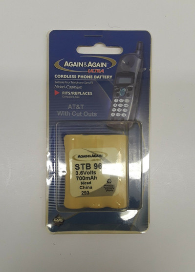 Again & Again STB-962 Ultra Cordless Phone Rechargeable Battery (BRAND NEW!)
