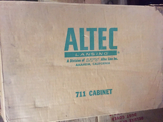 Rare Vintage Altec Lansing 711 WOOD CABINET! NEW OLD STOCK! BRAND NEW IN BOX!