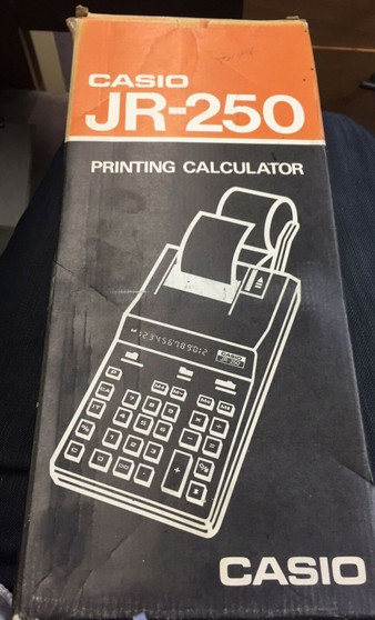 RARE MODEL CASIO JR-250 PRINTING CALCULATOR MADE IN JAPAN BRAND NEW IN BOX!!!