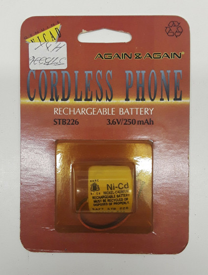 Again & Again STB226 Cordless Phone Rechargeable Battery (BRAND NEW!)