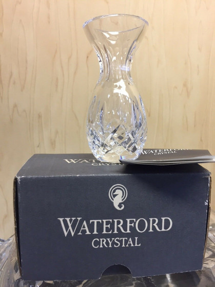 Waterford Crystal 3.5" Violet Vase BOXED Crystal Clear (BRAND NEW)