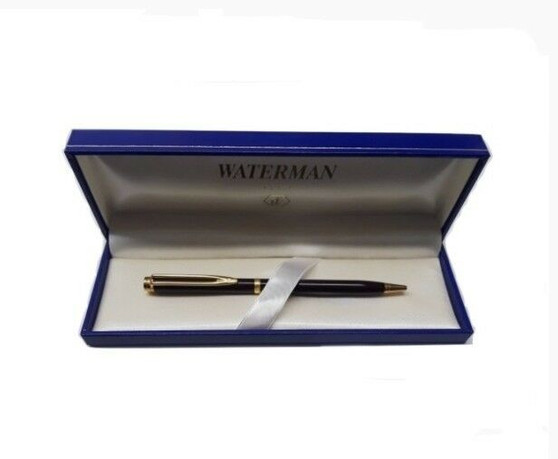 Waterman 33002 | Dark Brown & Gold Rollerball Pen | Paris (New!)