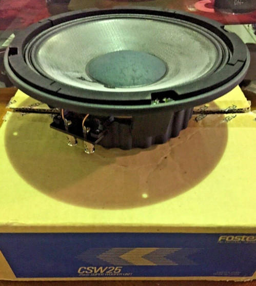 Fostex CSW25 25cm 10" SUPER WOOFER VERY RARE MADE IN JAPAN 4OHM 100W Carbon