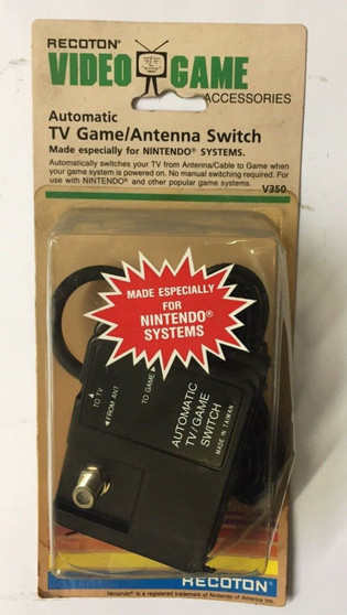 RECOTON TV GAME SWITCH VHF/UHF TO ANTENNA SWITCH BOX NINTENDO 