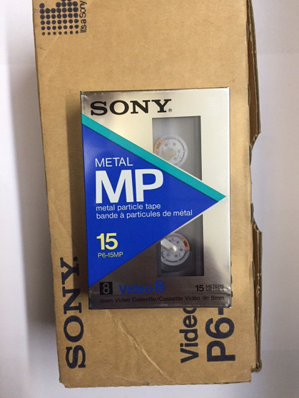 Sony Metal Video 8 P6-15MP Cassette 10 PACK! (10 PCS) (10X) NEW SEALED BOX!
