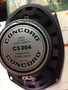 CONCORD CS-264 6''X 9'' DYNAMIC RANGE 3''-TWEETER 90 W SPEAKERS RARE OLD SCHOOL!