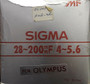 Sigma 28-200mm/f4-5.6 Macro Lens for Olympus (BRAND NEW!)
