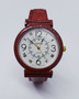 Geneva Red & Speckled Analog Quartz Wristwatch w/Genuine Leather (Brand New!)