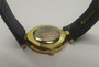 Geneva G.O.J Black & Gold Analog Quartz Wristwatch w/Genuine Leather (New!)