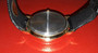 Quartz Wristwatch Floating Gear Liquid Display w/Genuine Leather (New!) Vintage