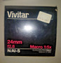 Vivitar 24mm/f2.8 Interchangeable Macro 1.5x Lens for Nikon (BRAND NEW!)