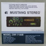 Vintage Mustang Pull Out Cassette Car Radio/Stereo w/ CD/Ipod/Iphone/MP3 Input