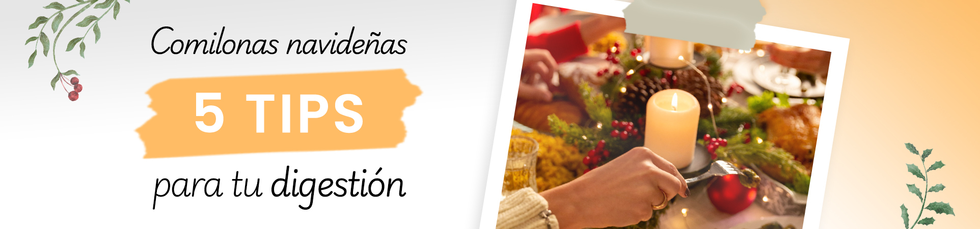 ¡5 tips para cuidar tu digestión en estas fiestas!