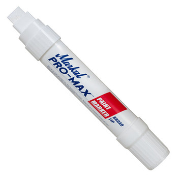 90900 WHITE broad tip paint marker by Markal
