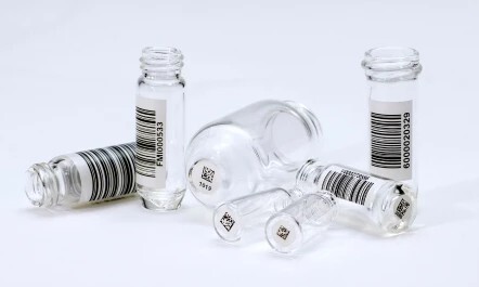 Direct Mark Glass Vial Barcode