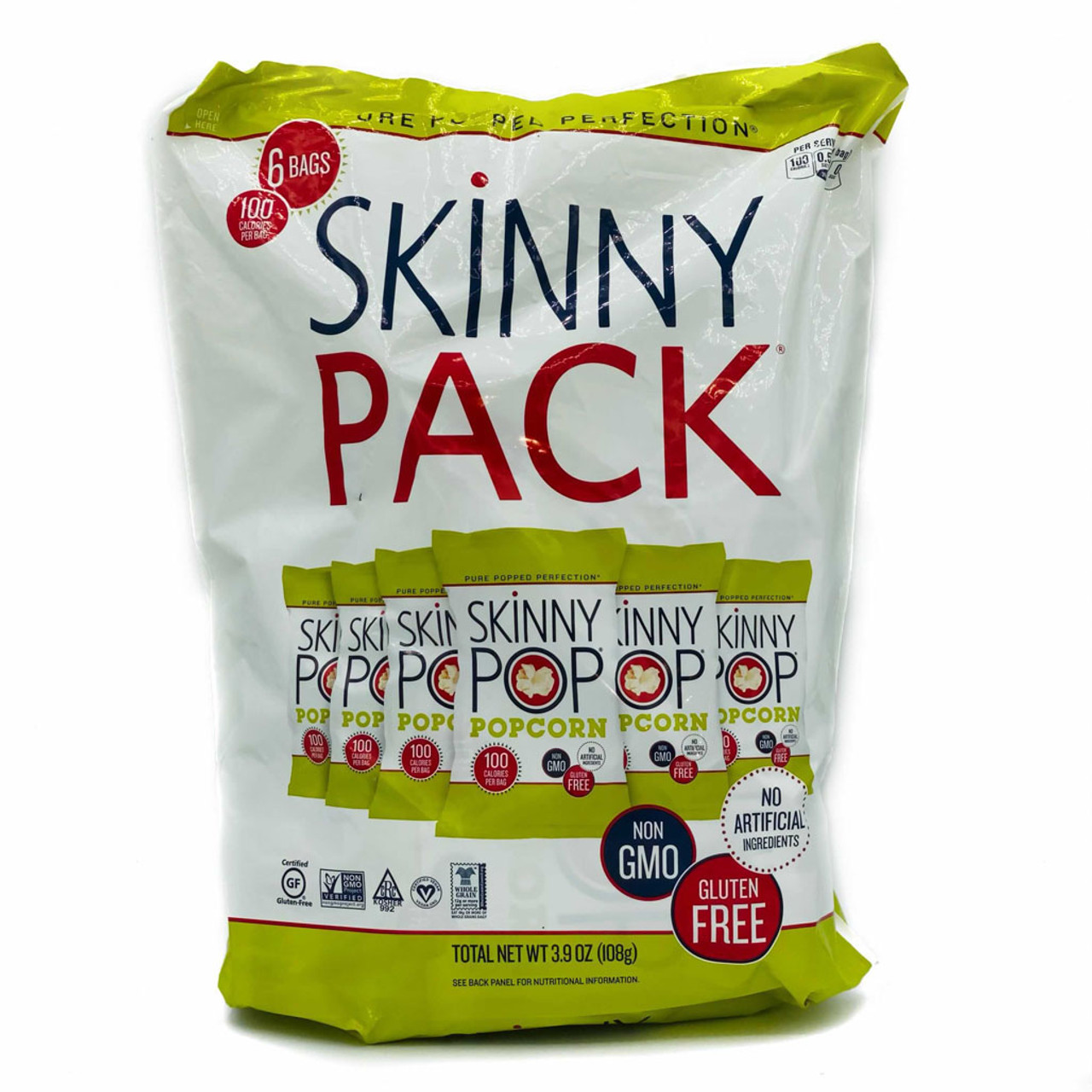 Skinny Popcorn 6pk 3.9oz - Sickles Market