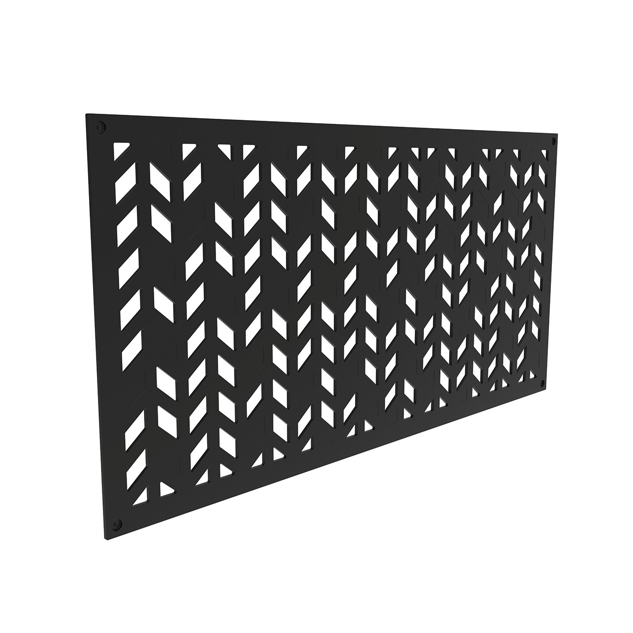 Polypro Screen Freestyle - Decorative Polypro Screen Panel 2' x 4' Aztek Black
