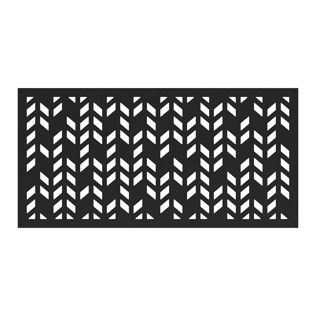 Polypro Screen Freestyle - Decorative Polypro Screen Panel 2' x 4' Aztek Black