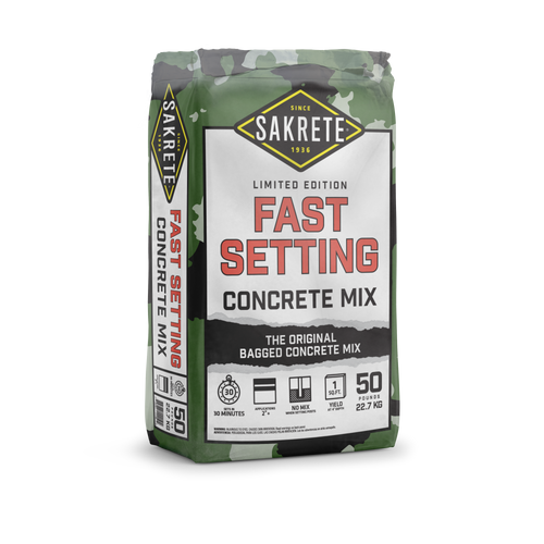 Fast-Setting Concrete Mix 50 lb Gray