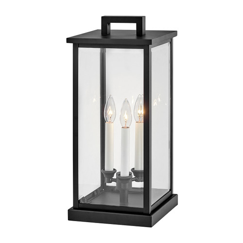 Weymouth LED Pier Lantern in Black 20017BK-LV