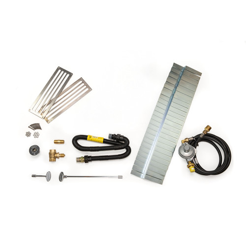 Square Brass Burner Kit with Match Ignition 29"