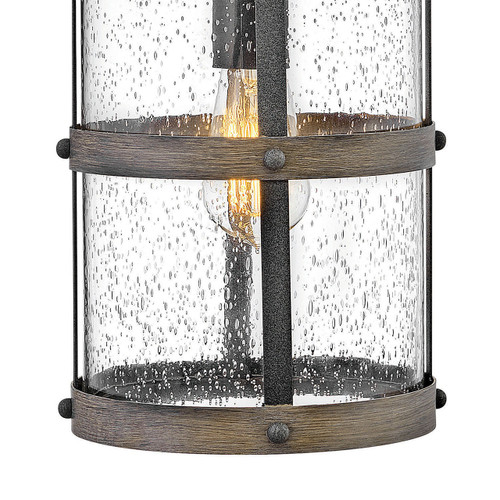 Lakehouse LED Wall Mount Lantern in Aged Zinc 2684DZ-LV