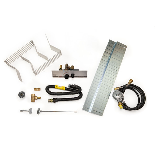 Round Brass Burner Kit with Mercury Ignition 39"