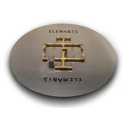 Round Brass Burner Kit with Mercury Ignition 39"