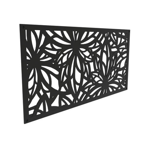Freesia Decorative Screen Panel Black