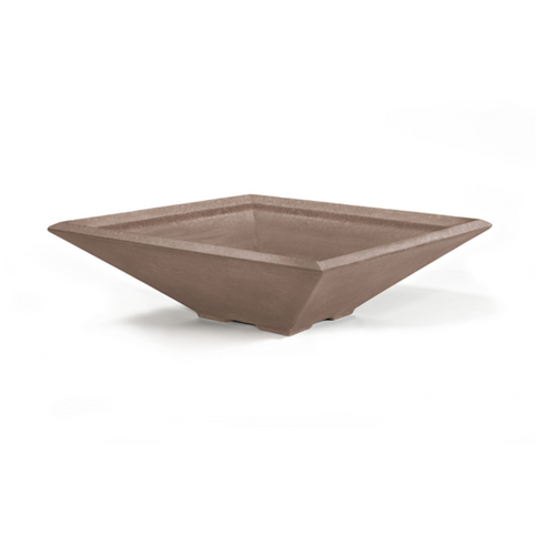 Artisan Round Cast Stone Planter Bowl Honed