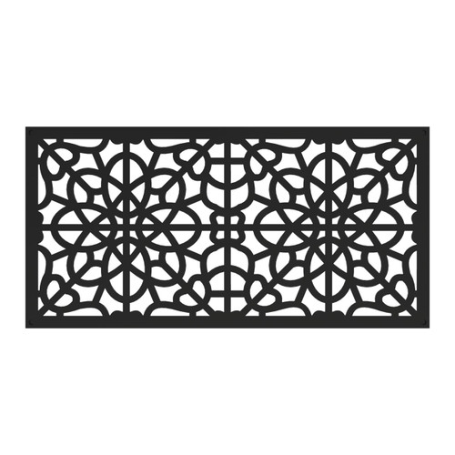 Fretwork Decorative Screen Panel 2" x 4"