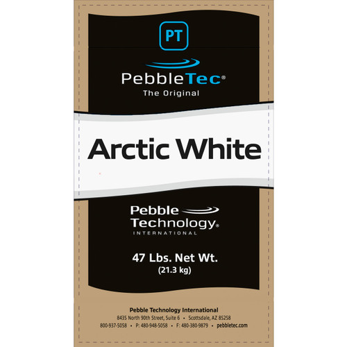 PebbleTec 47lb Arctic White