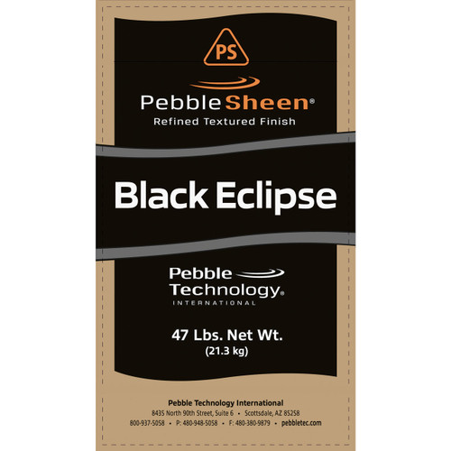 PebbleSheen 47lb Black Eclipse
