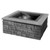 Cast Stone Wall Cut Stone Square Firepit Kit 3pc