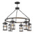 Lakehouse Large LED Chandelier in Aged Zinc 2689DZ-LV