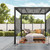 Decorative Polypro Screen Panel 3' x 6' Sanibel Black