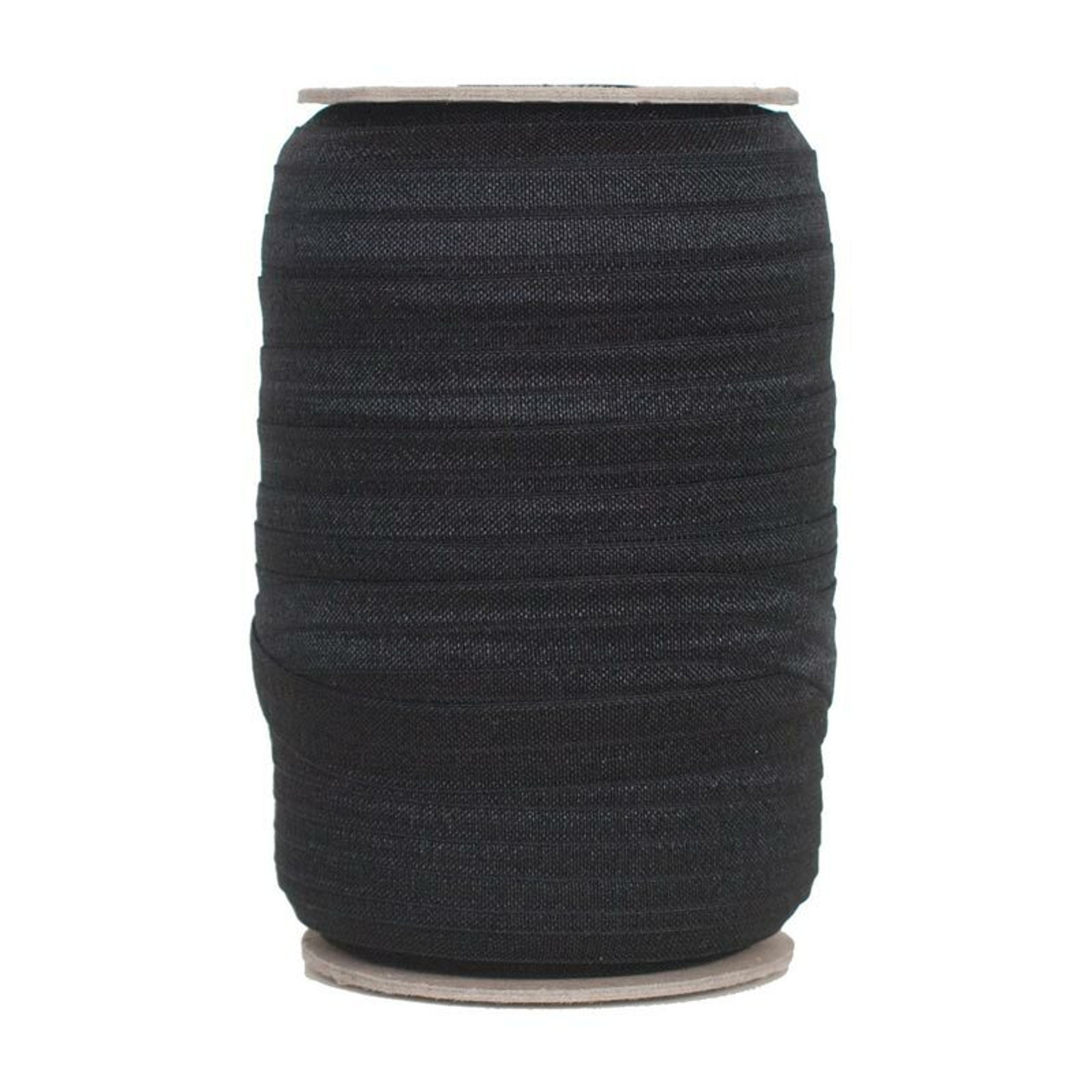Black 3/4 inch wide Double Sided Plush Elastic – The Fabric Fairy