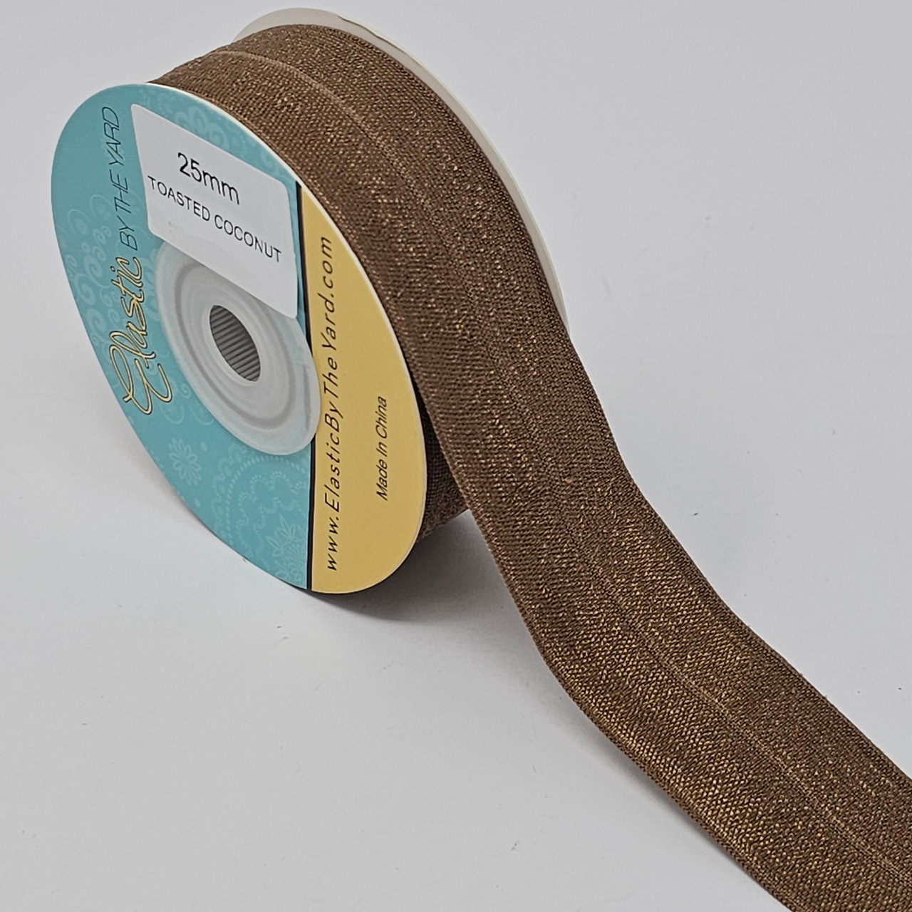 Toasted Coconut 1 (25mm) Fold Over Elastic