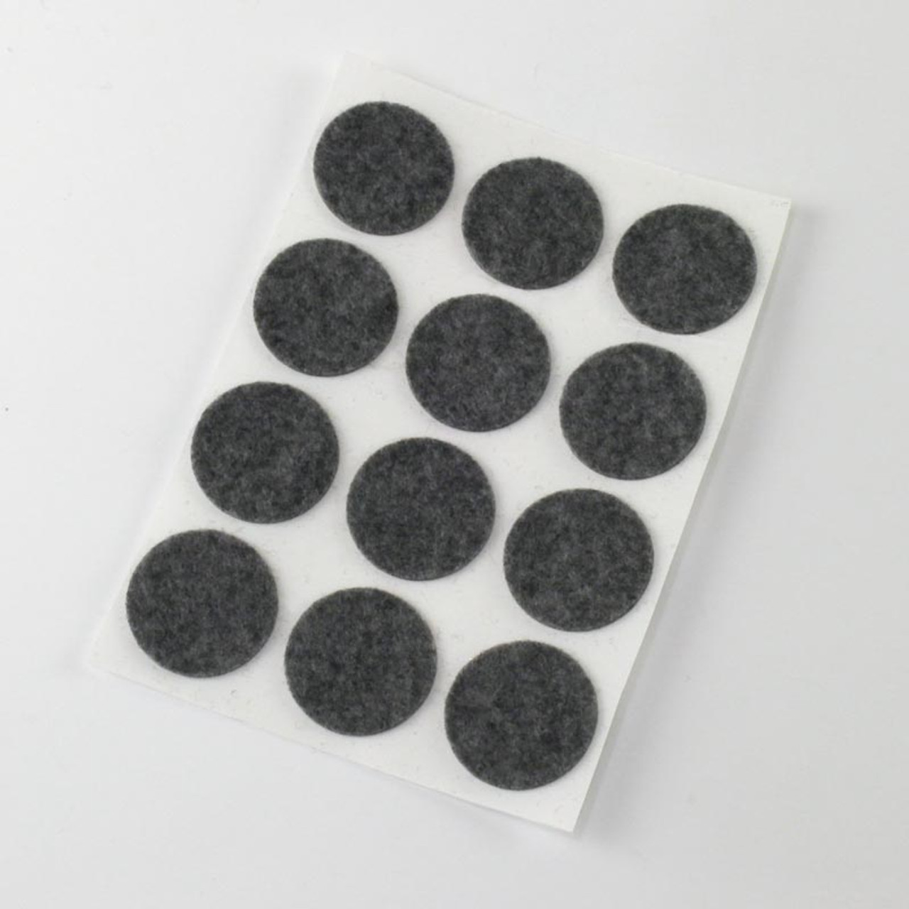 1 1/2 Smoke Gray Adhesive Felt Circles - Pack of 240 Dots