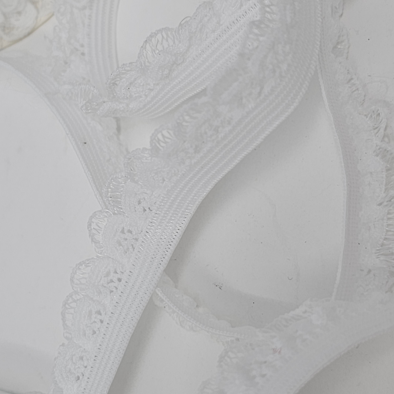 Decorative Picot Lace Elastic White - 15mm | Elastic By The Yard