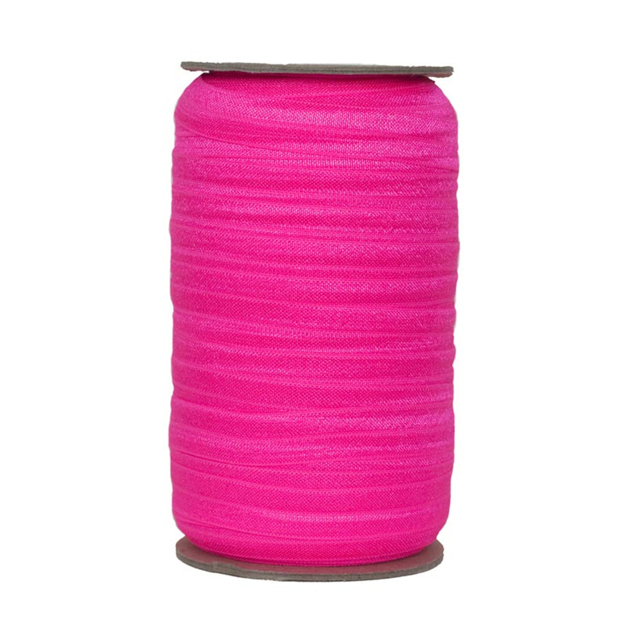 Neon Pink 3/4 - 20mm Fold Over Elastic