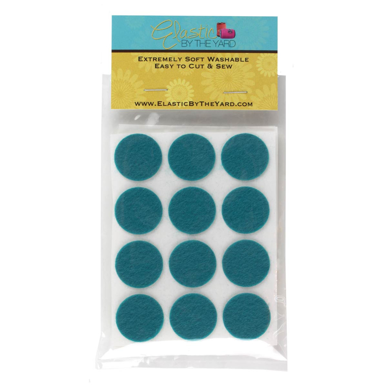 1 Turquoise Adhesive Felt Circles 48 to 240 Dots