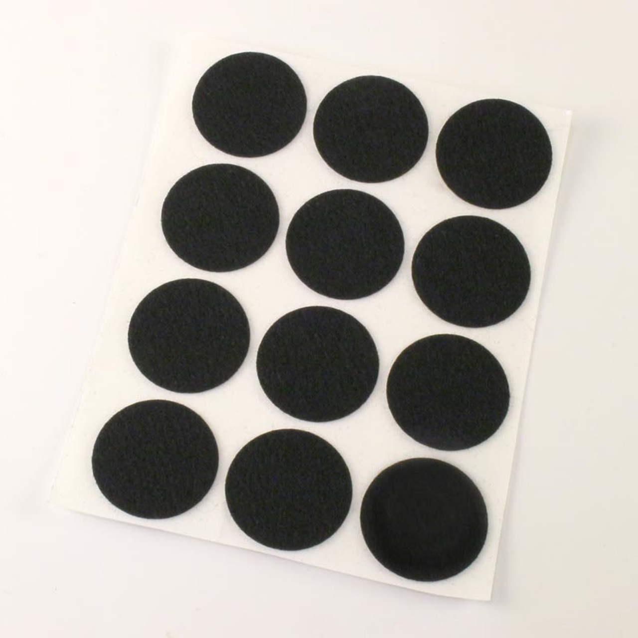 1 1/2 Black Adhesive Felt Circles 48 to 240 Dots