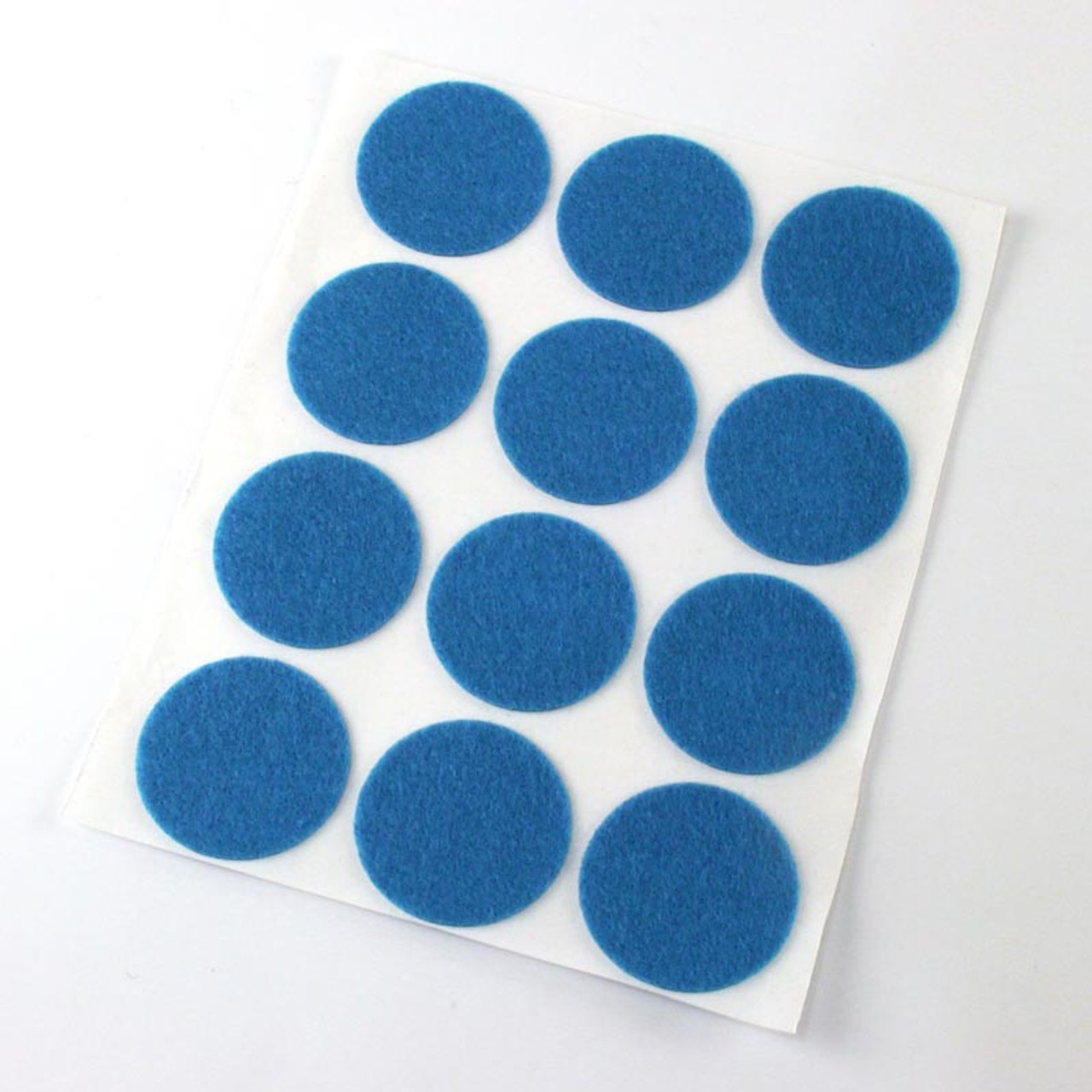 1 1/2 Blue Crystal Adhesive Felt Circles 48 to 240 Dots