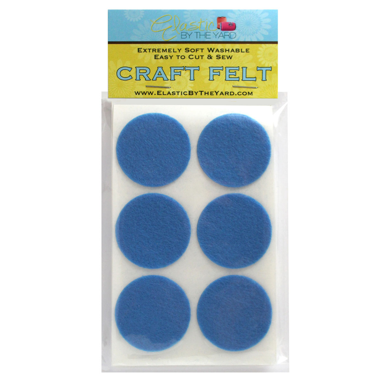 1 Royal Blue Adhesive Felt Circles 48 to 240 Dots