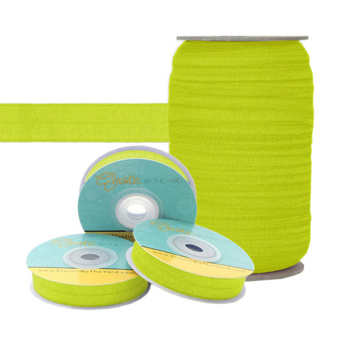 Dazzling Yellow 5/8" Fold Over Elastic