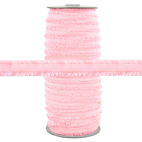 Fringe Baby Pink 1/2" Fold Over Elastic 100yd