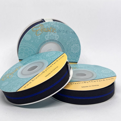 Thin Blue Line 5/8" Fold Over Elastic