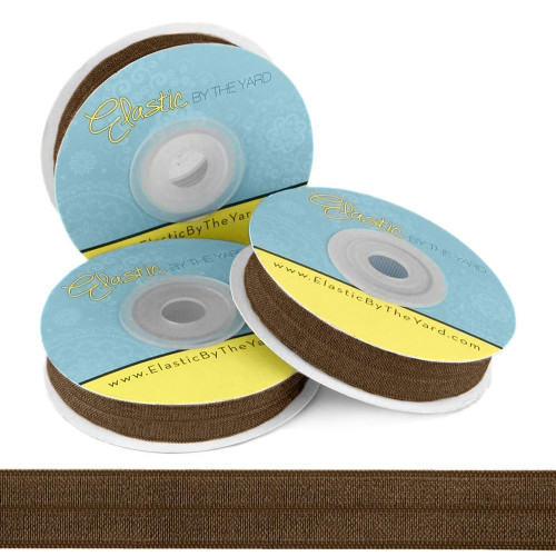 Brown Fold Over Elastic